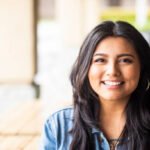Home portrait of an attractive young woman